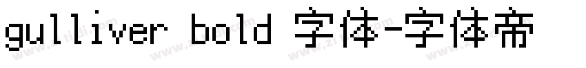 gulliver bold 字体字体转换